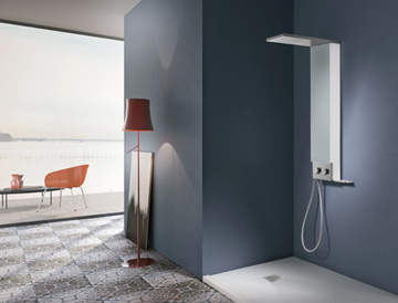 SPACE - Wall-mounted shower panel with hand shower by Gruppo Geromin - view 3